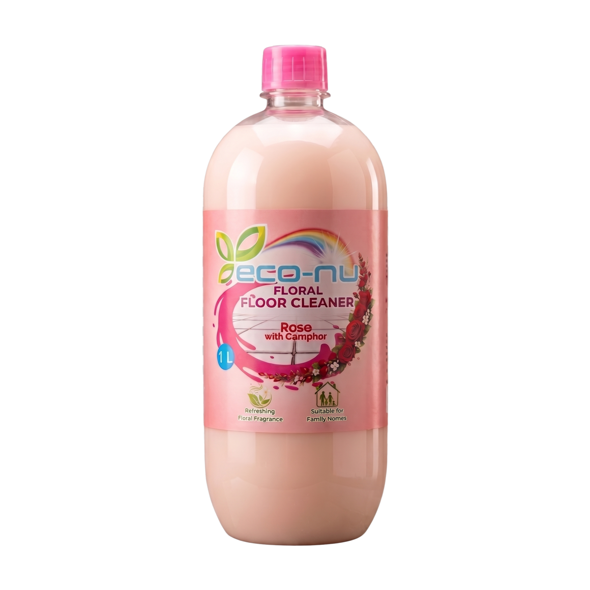 eco-nu Rose + Camphor Floral Floor Cleaner bottle
